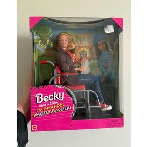 Becky School Photographer. Circa 1998 In Box. Wheelchair; differently abled.